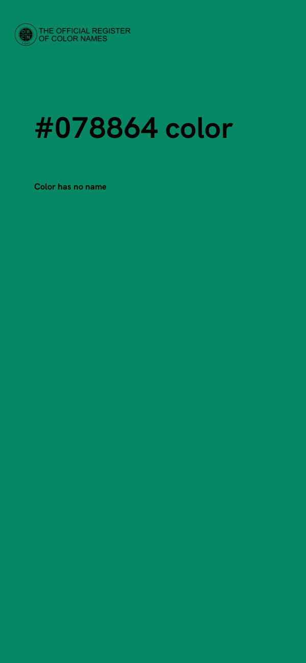 #078864 color image
