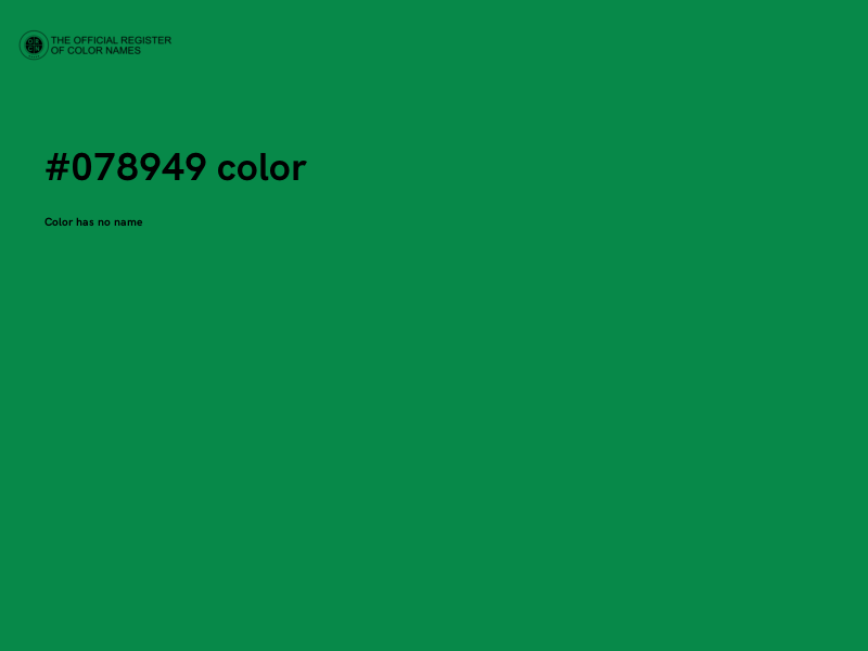 #078949 color image