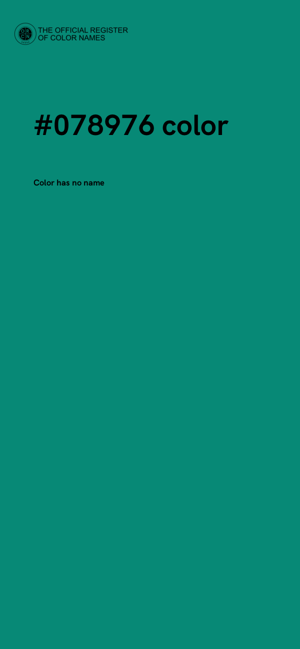 #078976 color image
