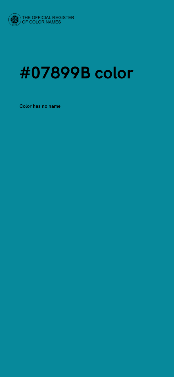 #07899B color image
