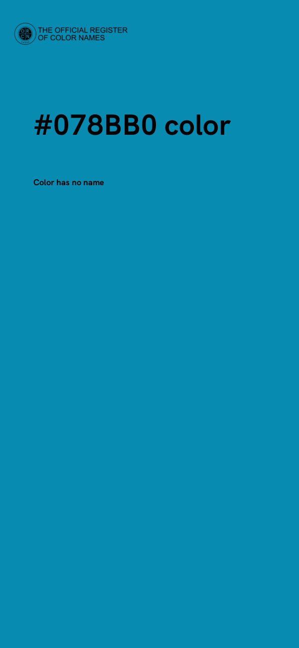#078BB0 color image
