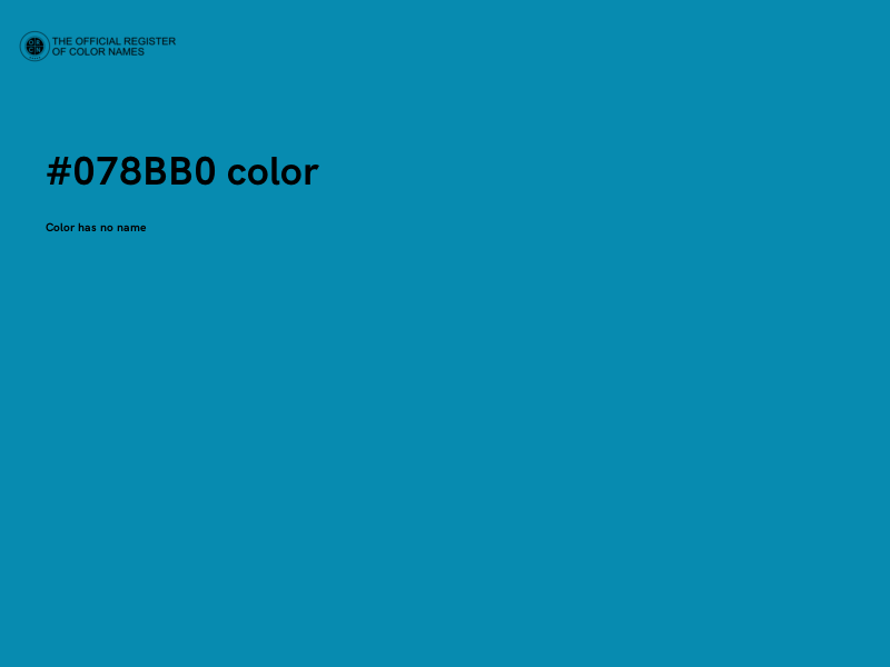 #078BB0 color image