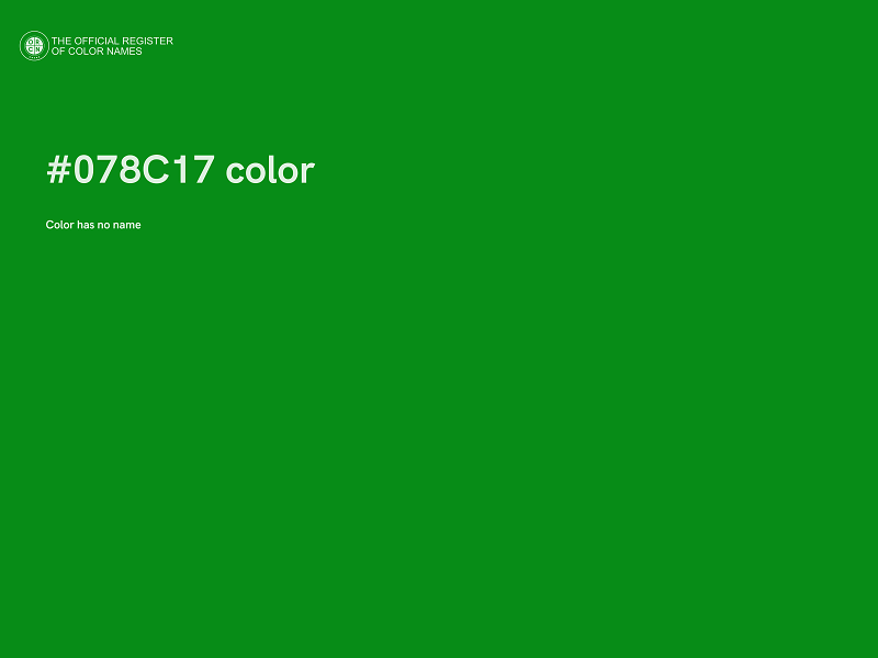 #078C17 color image