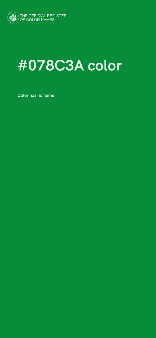 #078C3A color image