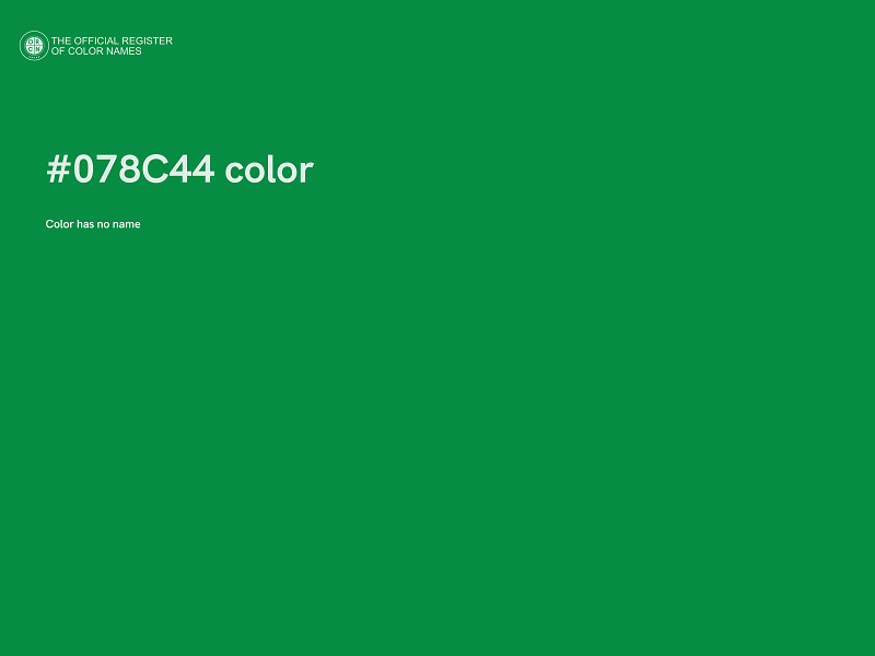 #078C44 color image