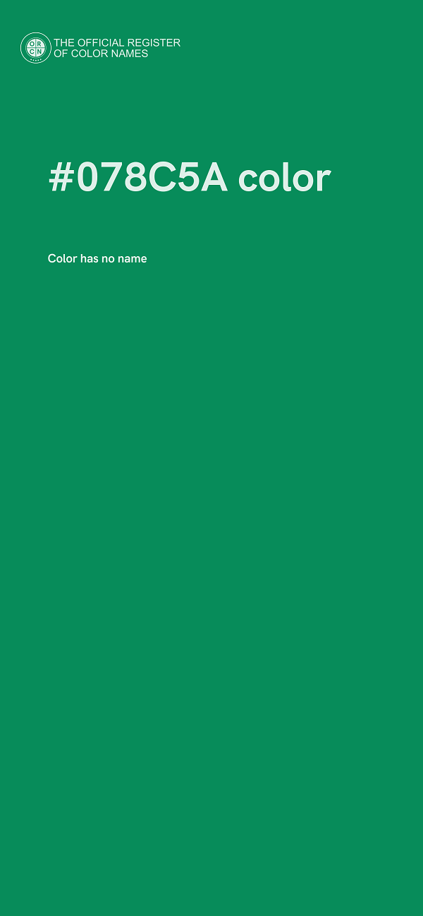 #078C5A color image