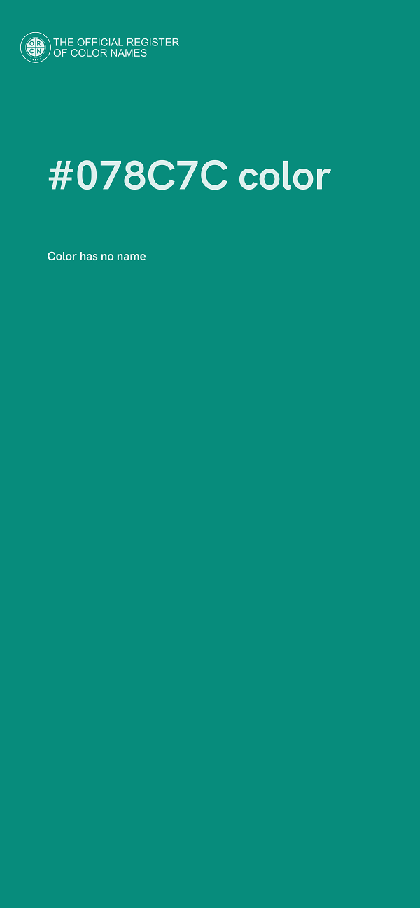 #078C7C color image