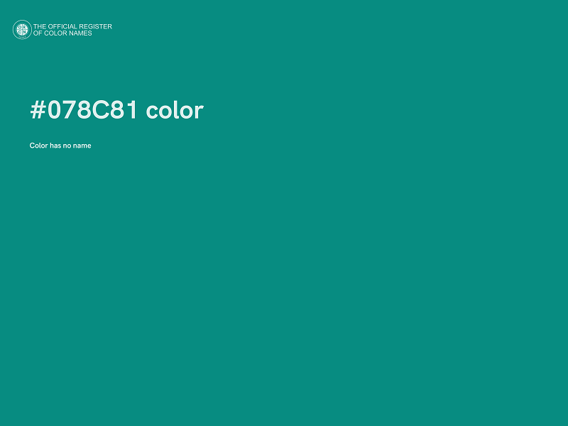 #078C81 color image