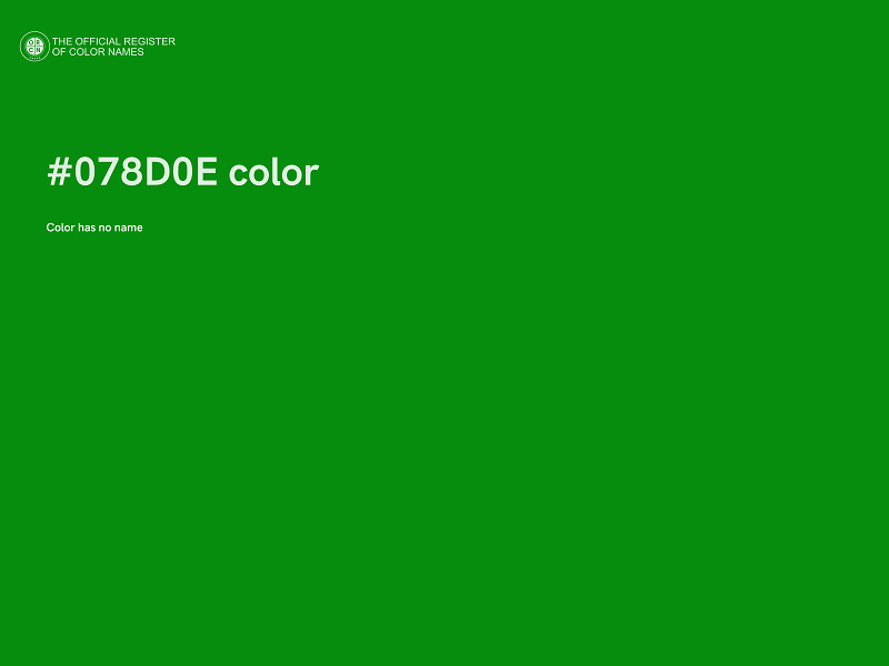 #078D0E color image