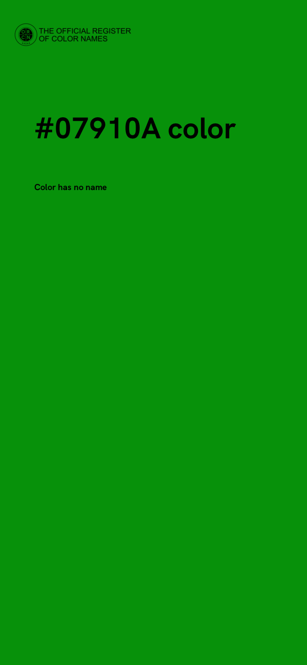#07910A color image