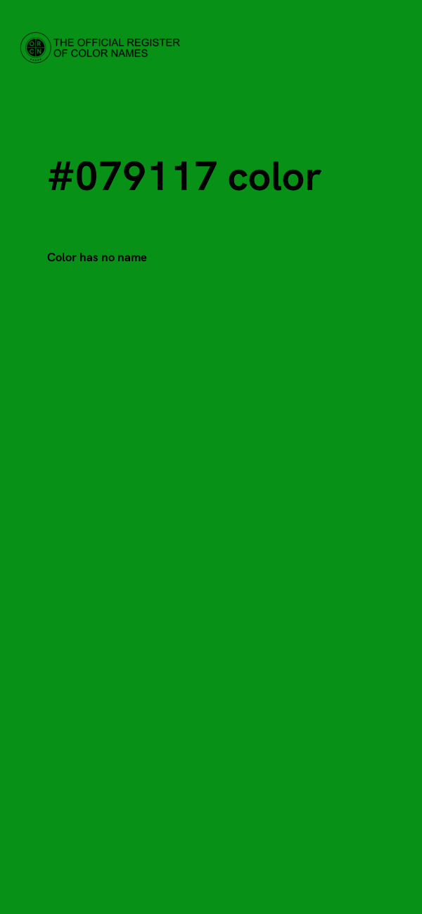 #079117 color image