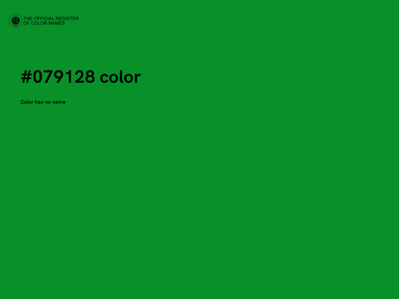 #079128 color image