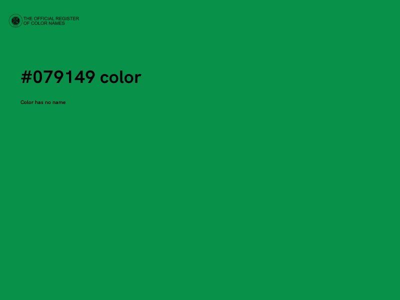 #079149 color image