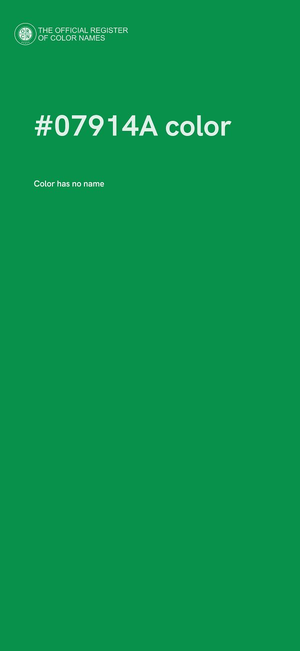 #07914A color image