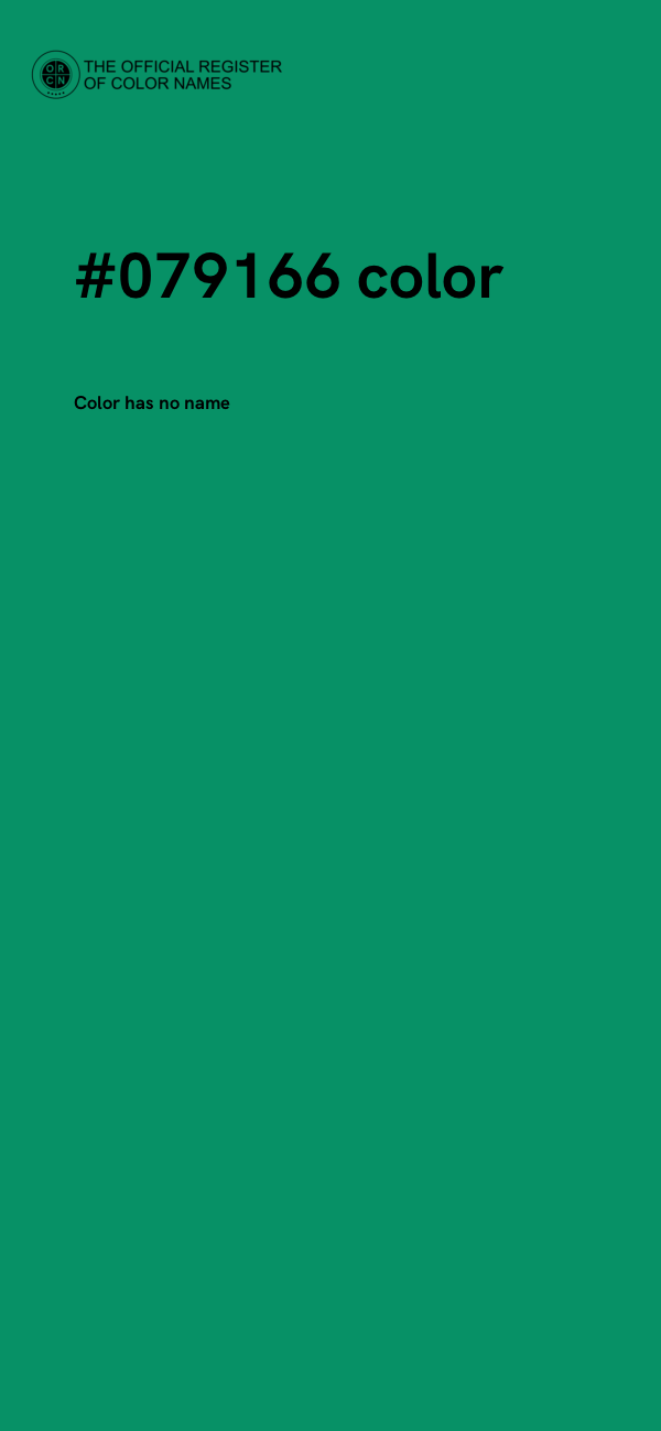 #079166 color image