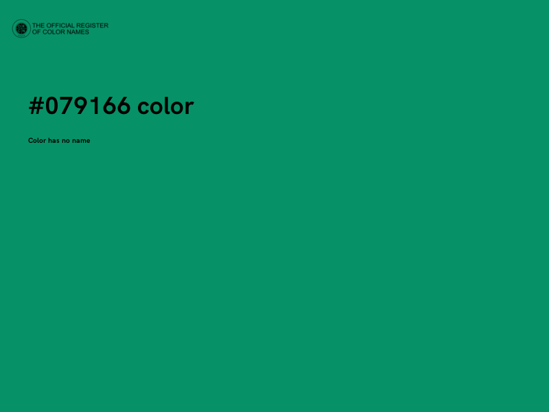 #079166 color image
