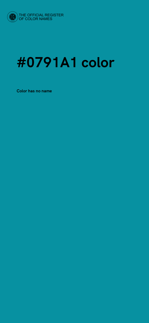 #0791A1 color image