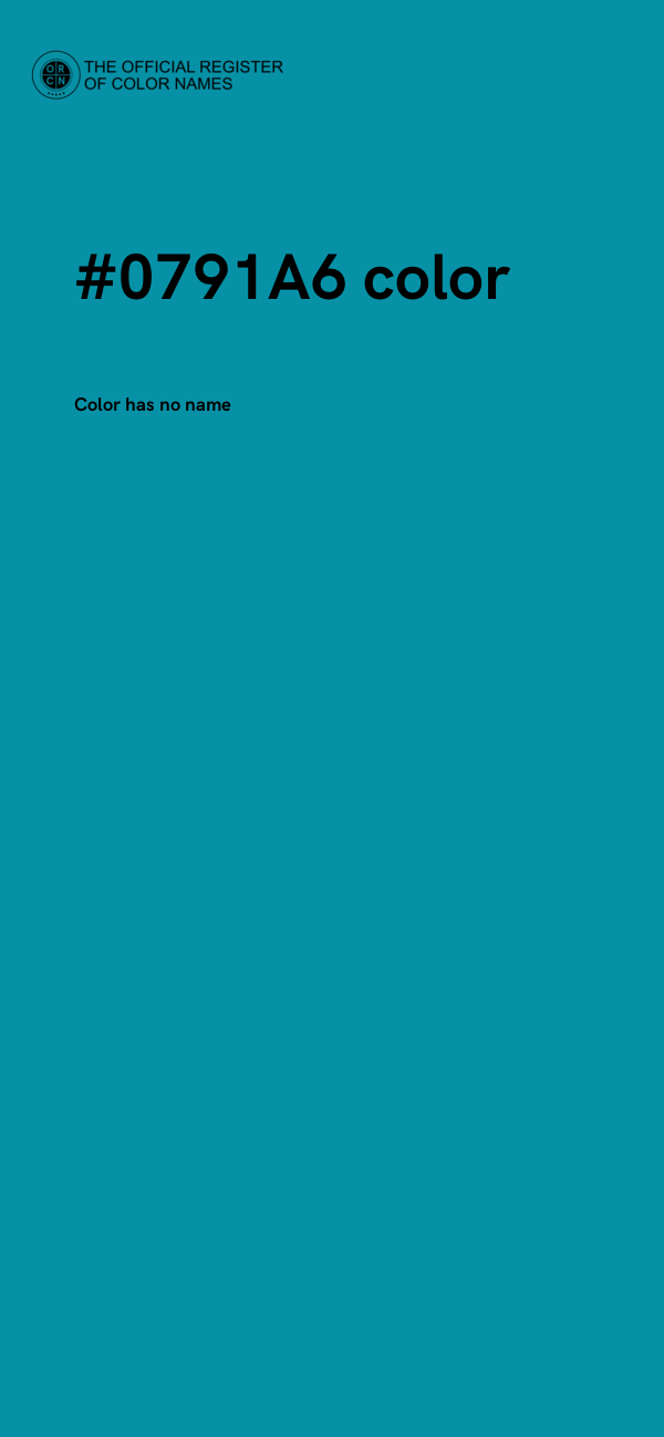 #0791A6 color image