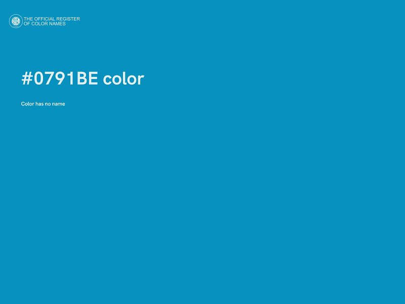 #0791BE color image