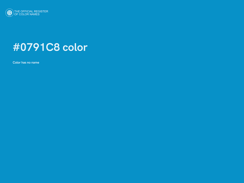 #0791C8 color image