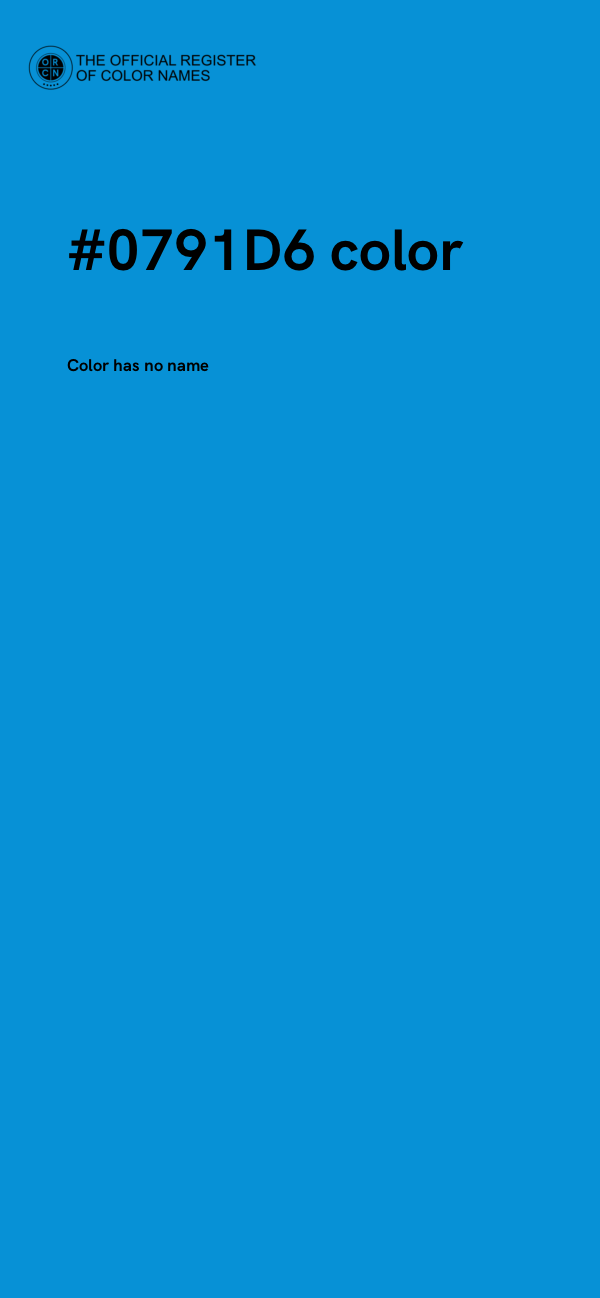 #0791D6 color image