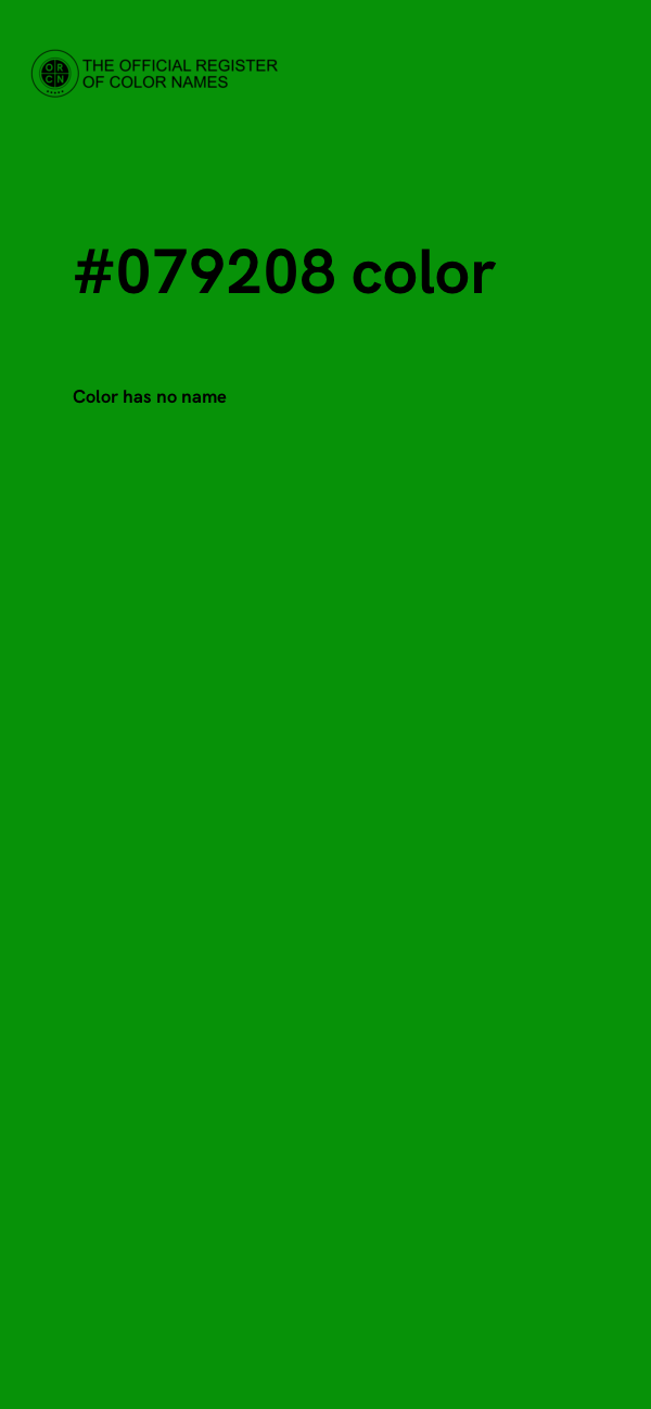 #079208 color image