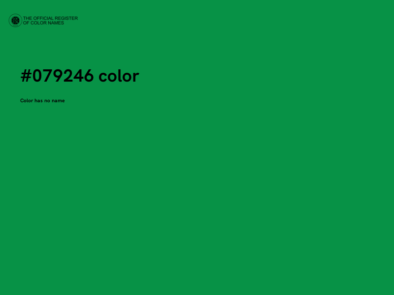 #079246 color image