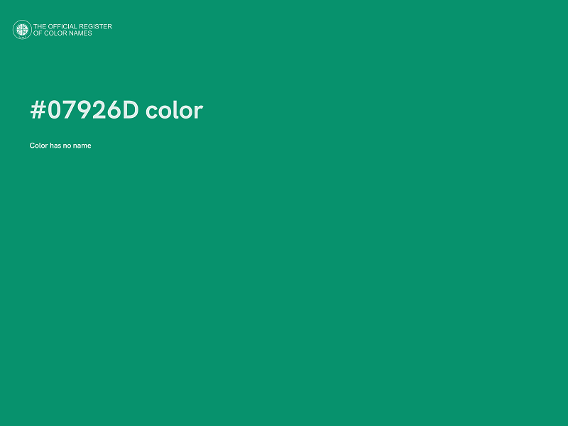 #07926D color image