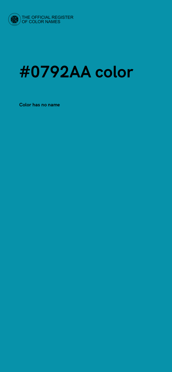 #0792AA color image