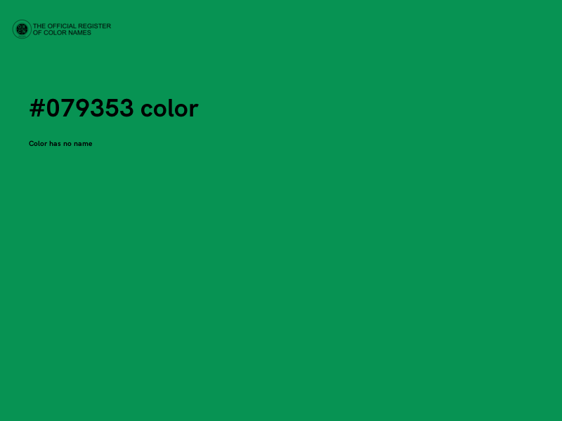 #079353 color image