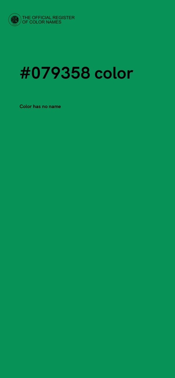 #079358 color image