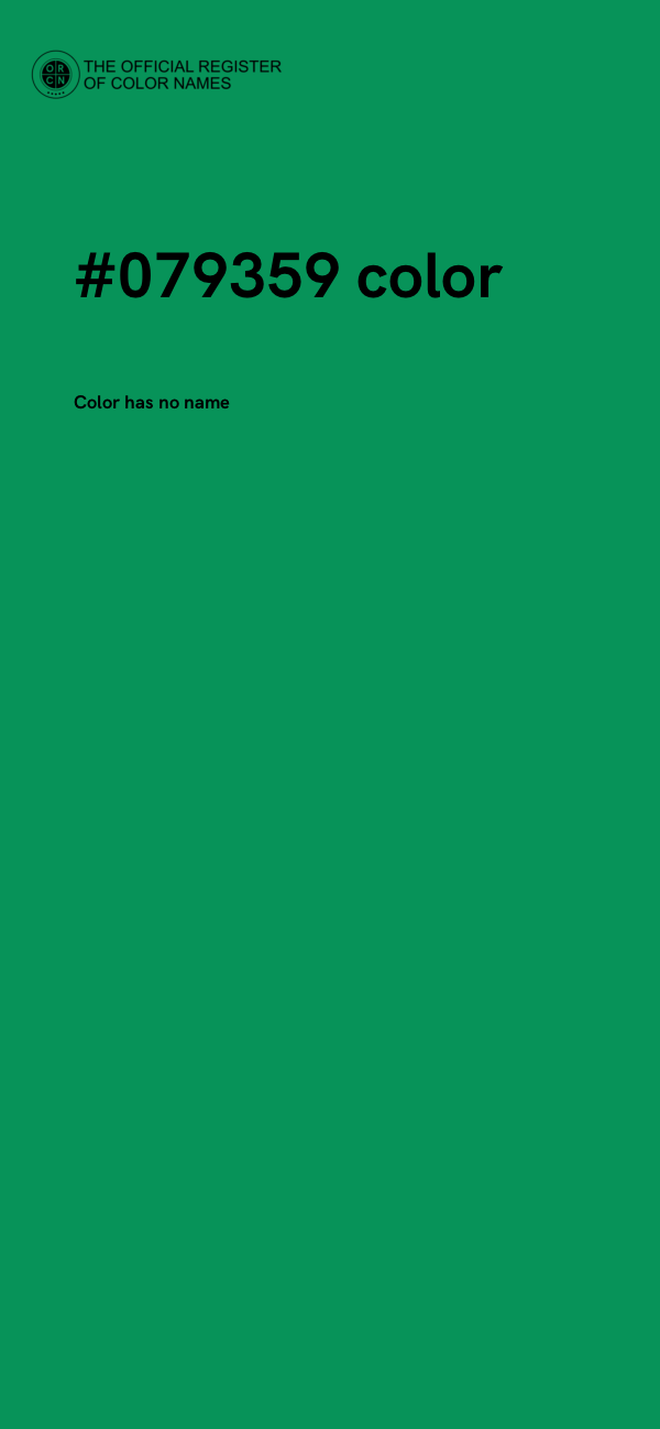 #079359 color image