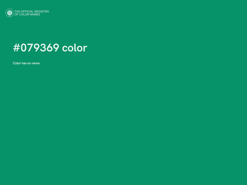#079369 color image