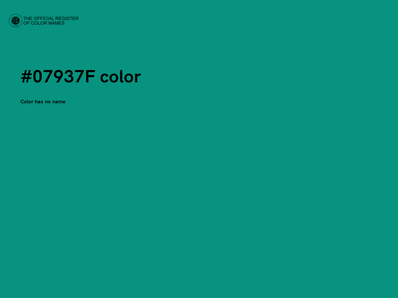 #07937F color image