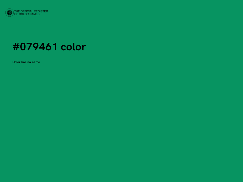 #079461 color image