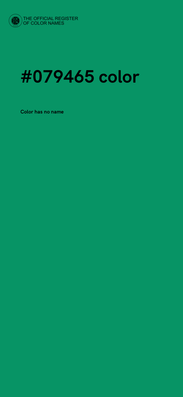 #079465 color image