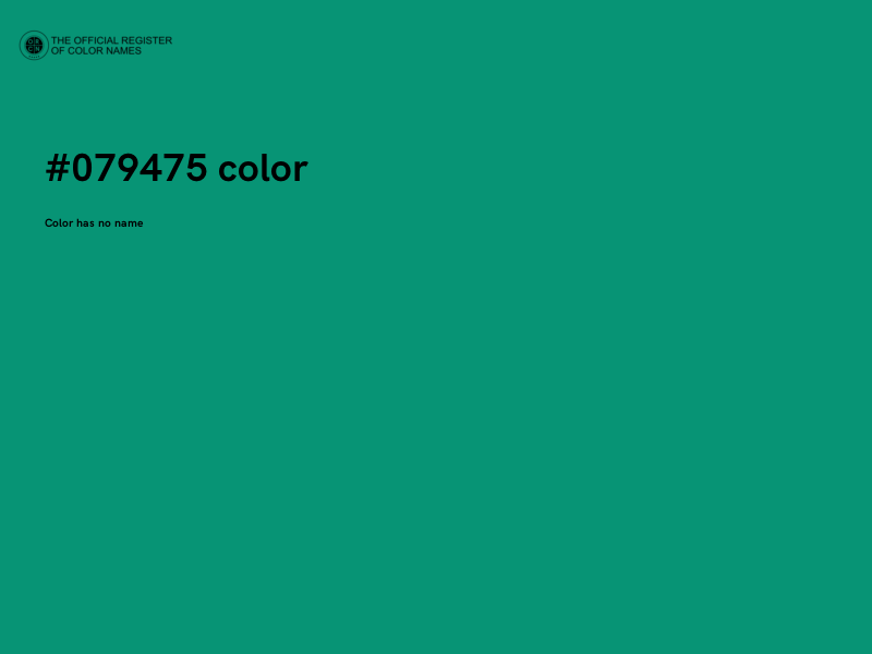 #079475 color image