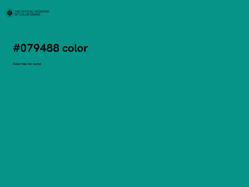#079488 color image