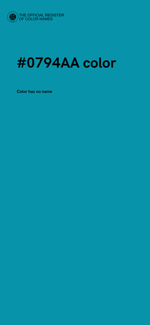 #0794AA color image