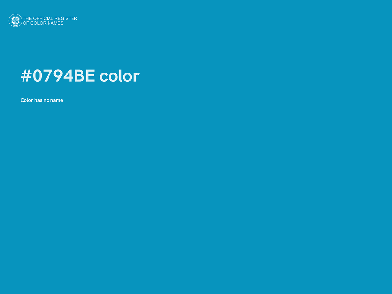 #0794BE color image