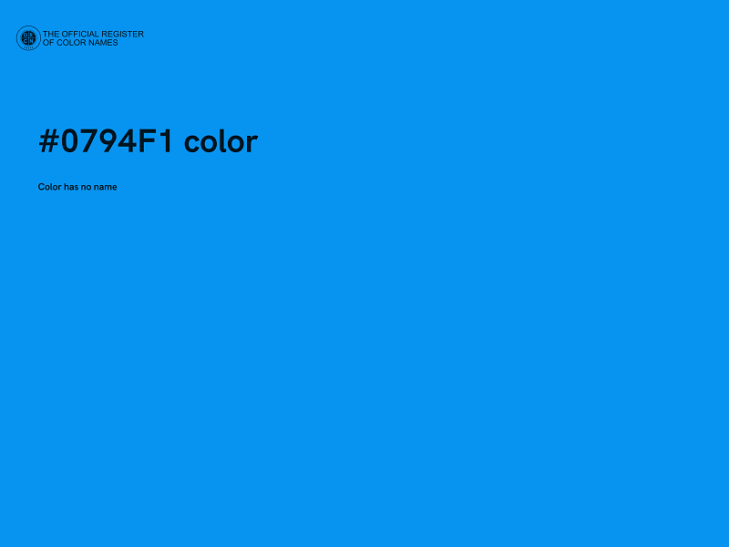 #0794F1 color image