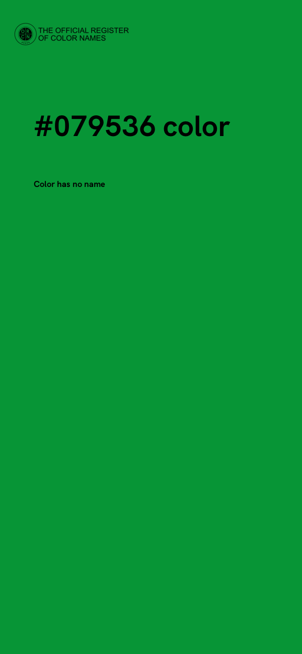 #079536 color image