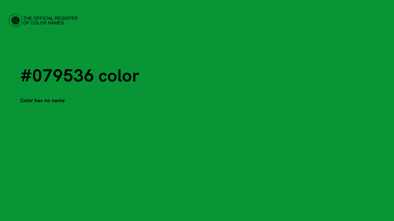 #079536 color image
