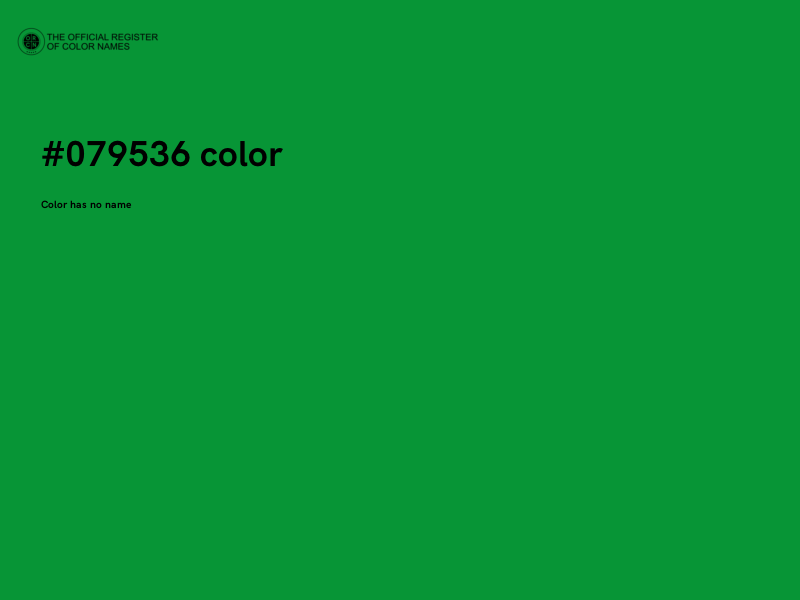 #079536 color image
