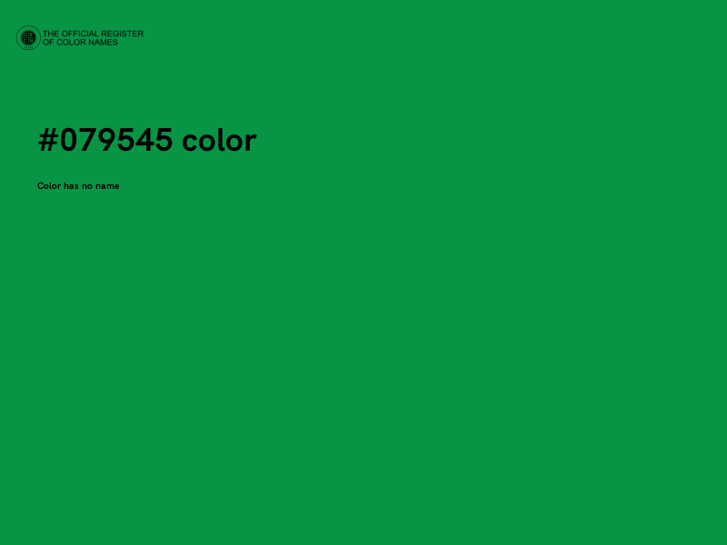 #079545 color image