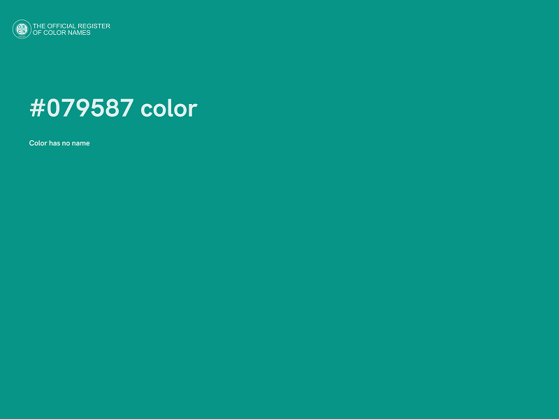 #079587 color image