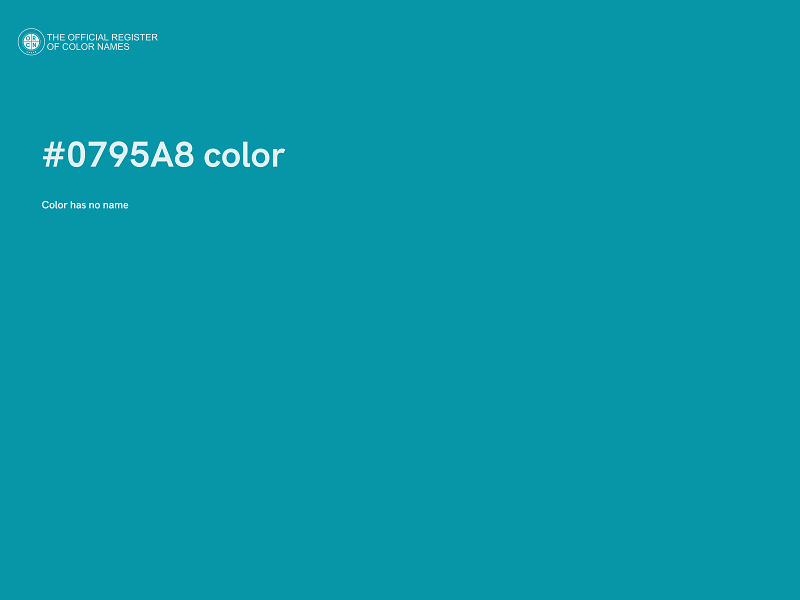 #0795A8 color image