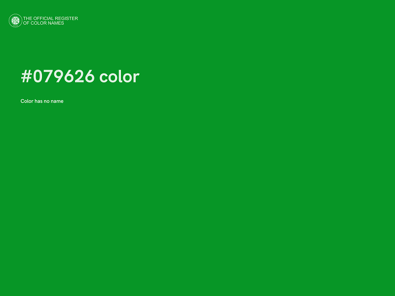 #079626 color image