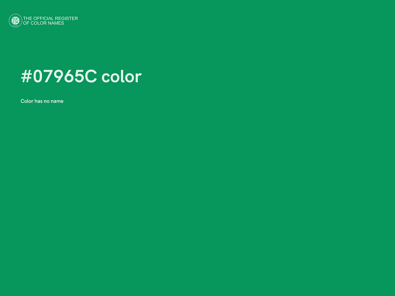 #07965C color image