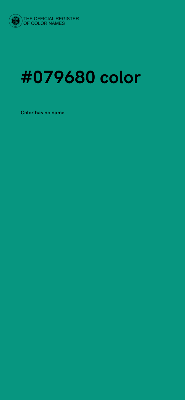#079680 color image
